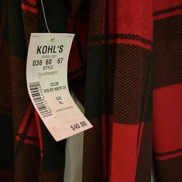 🆕 Sonoma Goods For Life Red Sleep Pants Set Size XL - Picture 12 of 13